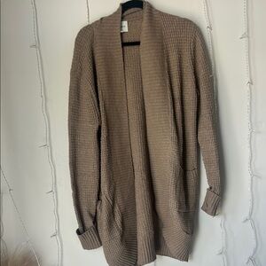 Cozy Tan Knit Cardigan